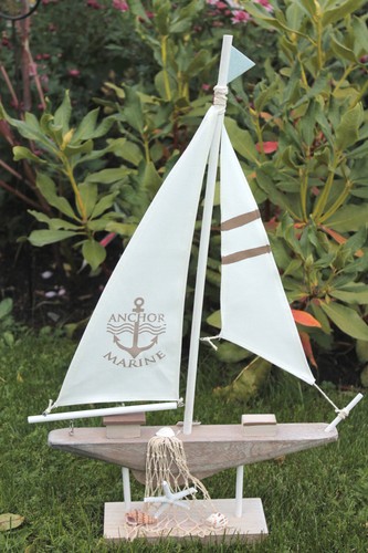 Deko segelboot weiß cm - deko,