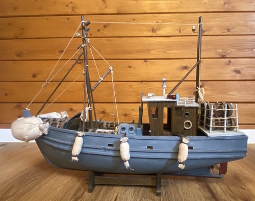 Vintage modell fischkutter - modell,