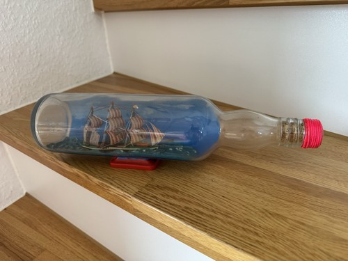 Segelschiff glasflasche mit - segelschiff,