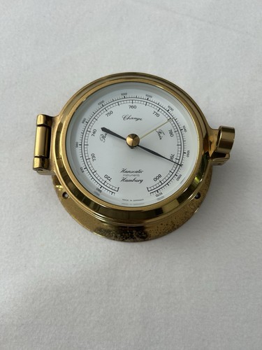 Bullauge barometer messing - bullauge, barometer,