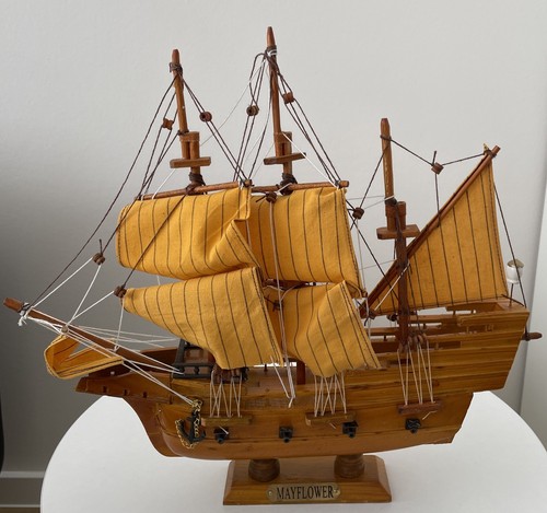 Vintage modellschiff mayflower - modellschiff,